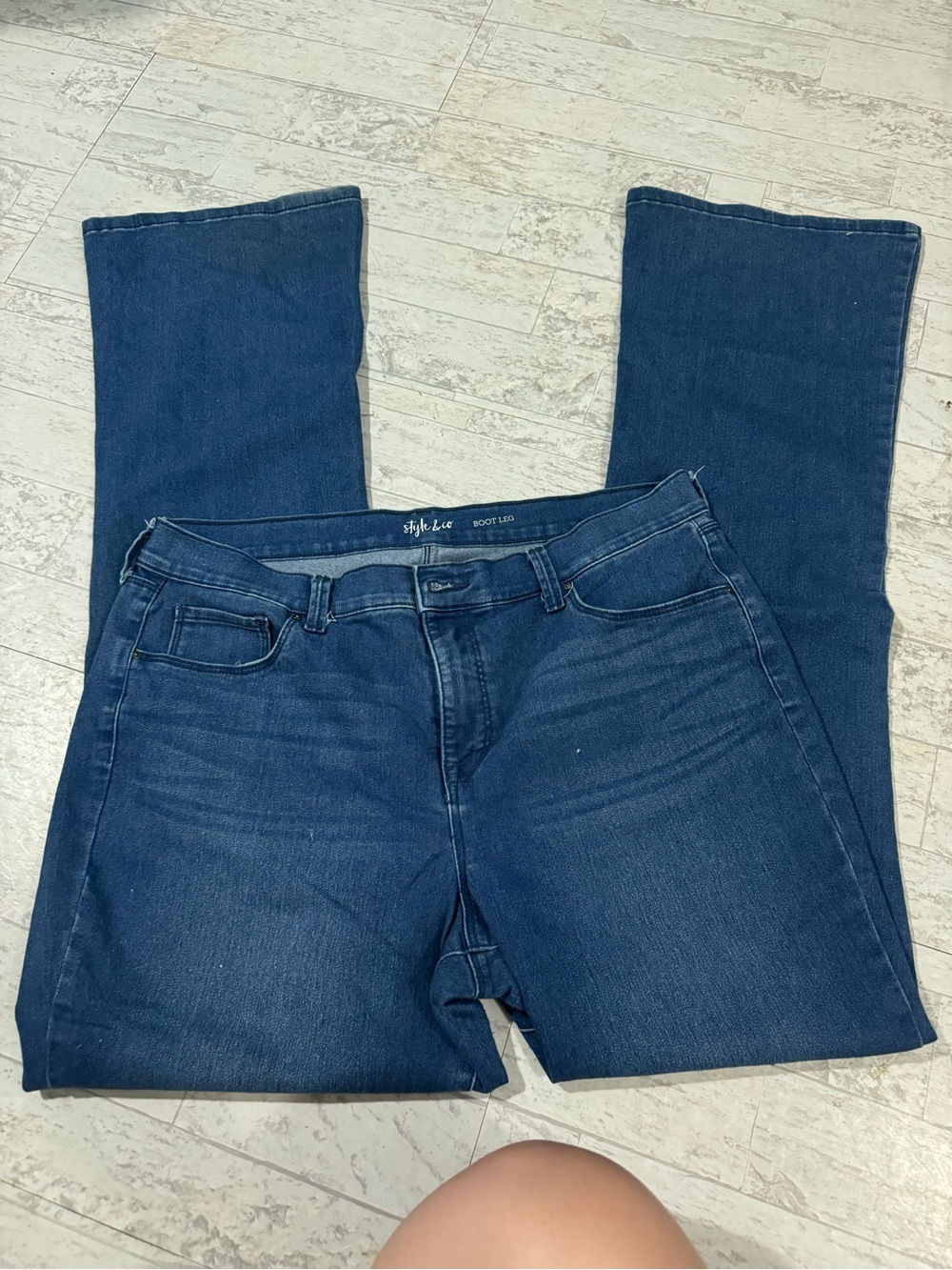 Style & Co. Women's Mid/Dark Blue Bootcut Jeans